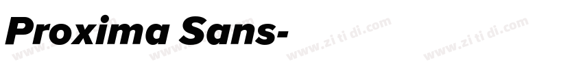 Proxima Sans字体转换